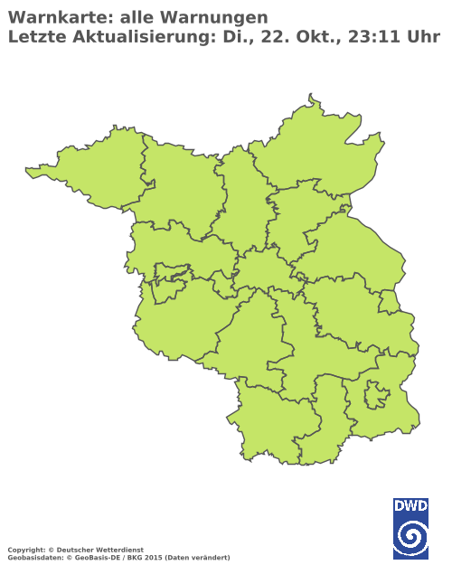 Aktuelle Wetterwarnungen für  Berlin